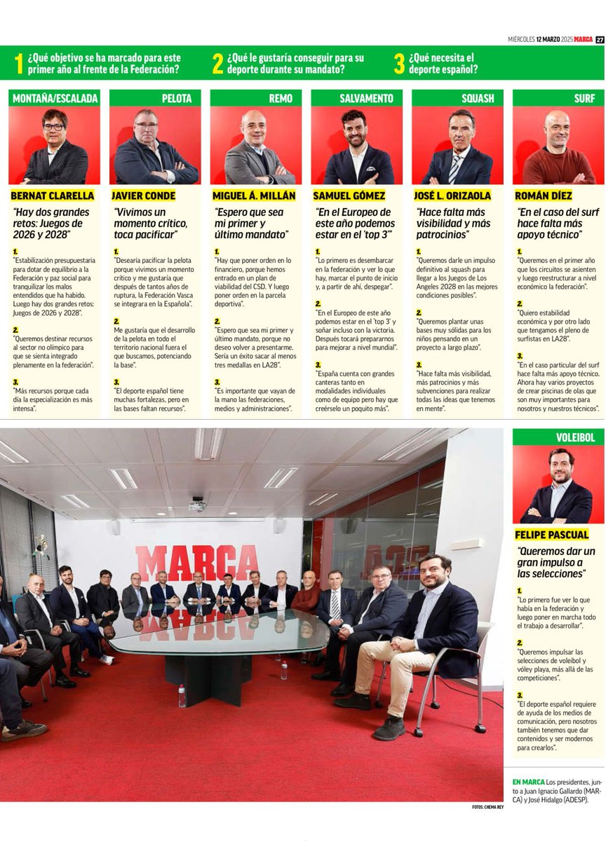 Interesante coloquio de nuevos presidentes de Federaciones, coordinazado por <a href="/ADESP/">ADESP</a> y <a href="/marca/">MARCA</a>.

 Compartiendo proyectos e ideas para una comunicación eficiente de nuestros deportes.

<a href="/RFEBS/">RFE Béisbol y Sófbol</a>
<a href="/deportegob/">CSD</a>
<a href="/COE_es/">Comité Olímpico Español</a>