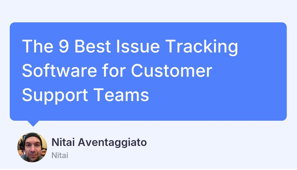 thenitai's tweet image. Now that you know the what and why, let&apos;s get to the heart of the matter - the best issue-tracking software options that can revolutionize your customer support team&apos;s performance.

▸ lttr.ai/AccT6

#PoorCustomerService #CustomerSupportTeams #IssueTrackingSoftware