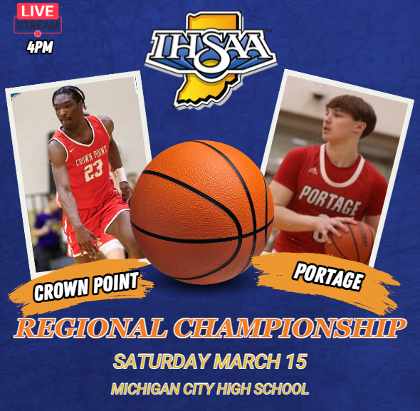 IndyStar HS_Sports (@indystarhs_) on Twitter photo Crown Point vs Portage
📺 Stream: bit.ly/3CW7RG1
🎟️ ihsaa.eventlink.com
🗓 |Saturday march 15
🕖| 4p.
<a href="/PortageBoysBB/">Portage Boys Basketball</a> <a href="/CPBulldogHoops/">CPHS Basketball</a> <a href="/HenderlongKolby/">kolby.henderlong</a> <a href="/cpschoolcorp/">Crown Point Community School Corporation</a> <a href="/CPdogsfootball/">Crown Point Football</a> <a href="/CP_Bulldogs/">Lady Bulldogs BBall</a> <a href="/CrownPoint_fans/">Crown Point Student Section</a> <a href="/portageathleti1/">Portage High School Athletic Department</a> <a href="/NickMayerik/">Nick✌🏻❤️</a> <a href="/KalebHacker24/">Kaleb Hacker</a> Crown Point vs Portage
📺 Stream: bit.ly/3CW7RG1
🎟️ ihsaa.eventlink.com
🗓 |Saturday march 15
🕖| 4p.
<a href="/PortageBoysBB/">Portage Boys Basketball</a> <a href="/CPBulldogHoops/">CPHS Basketball</a> <a href="/HenderlongKolby/">kolby.henderlong</a> <a href="/cpschoolcorp/">Crown Point Community School Corporation</a> <a href="/CPdogsfootball/">Crown Point Football</a> <a href="/CP_Bulldogs/">Lady Bulldogs BBall</a> <a href="/CrownPoint_fans/">Crown Point Student Section</a> <a href="/portageathleti1/">Portage High School Athletic Department</a> <a href="/NickMayerik/">Nick✌🏻❤️</a> <a href="/KalebHacker24/">Kaleb Hacker</a>