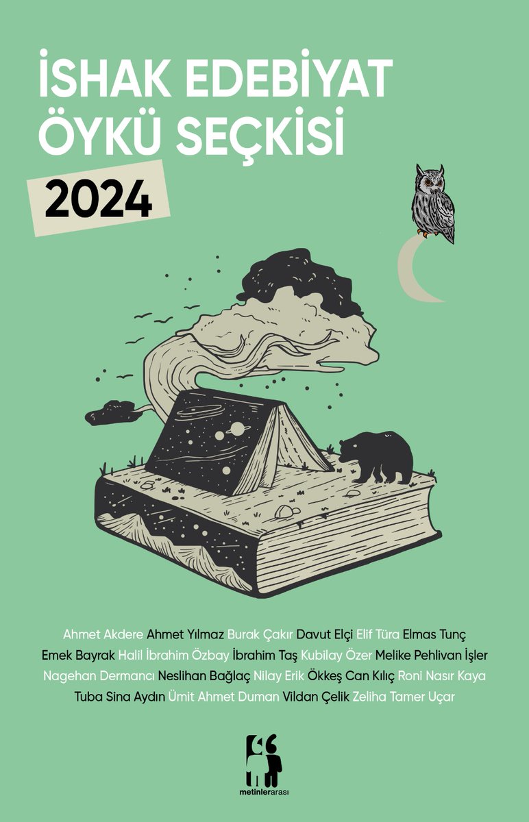 Sayfamızı takip edip bu iletiyi rt eden 10 kişiye 2024 öykü seçkimizi hediye edeceğiz. Herkese bol şans diliyoruz.🦉