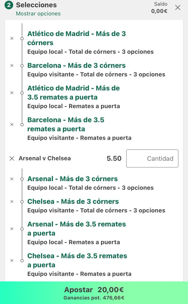 adricgtk's tweet photo. yo no digo nada, Atleti en el Wanda y Barcelona que solamente sabe atacar.

Arsenal que promedia 3+ goles por partido y Chelsea que está en puestos de Champions y no quiere descender. https://t.co/o6wxflsWCK