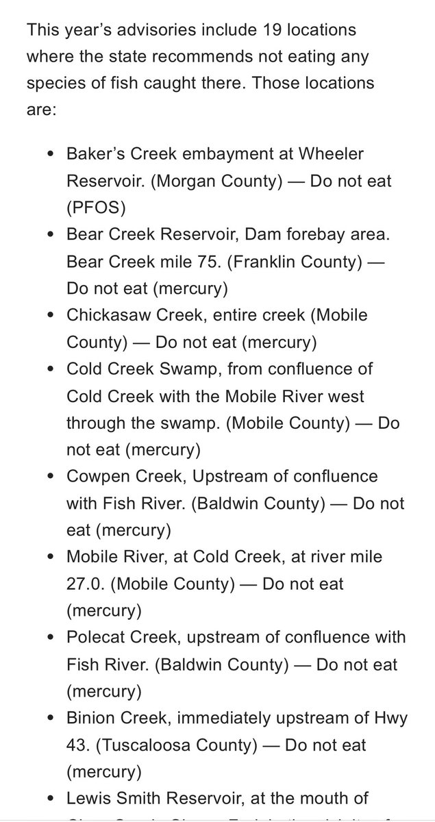 The Republican Party is the party of pollution.

Over a dozen of our rivers are so toxic that we’re not even supposed to eat the fish.