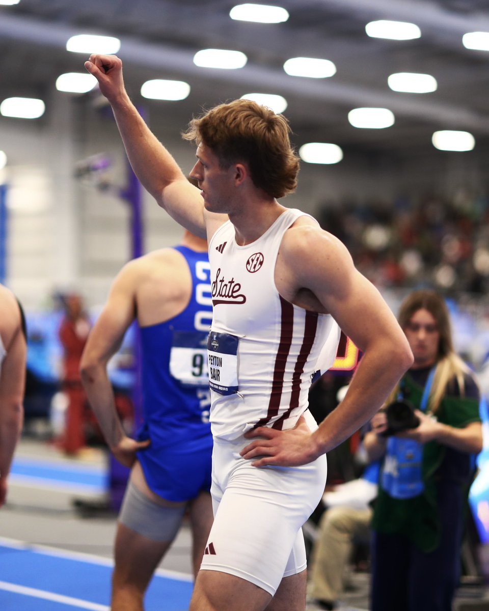 PEYTON BAIR TAKES HOME GOLD IN THE 2025 NCAA INDOOR HEPTATHLON‼️ 

NCAA Champion has a nice ring to it!🤩 

#HailState🐶