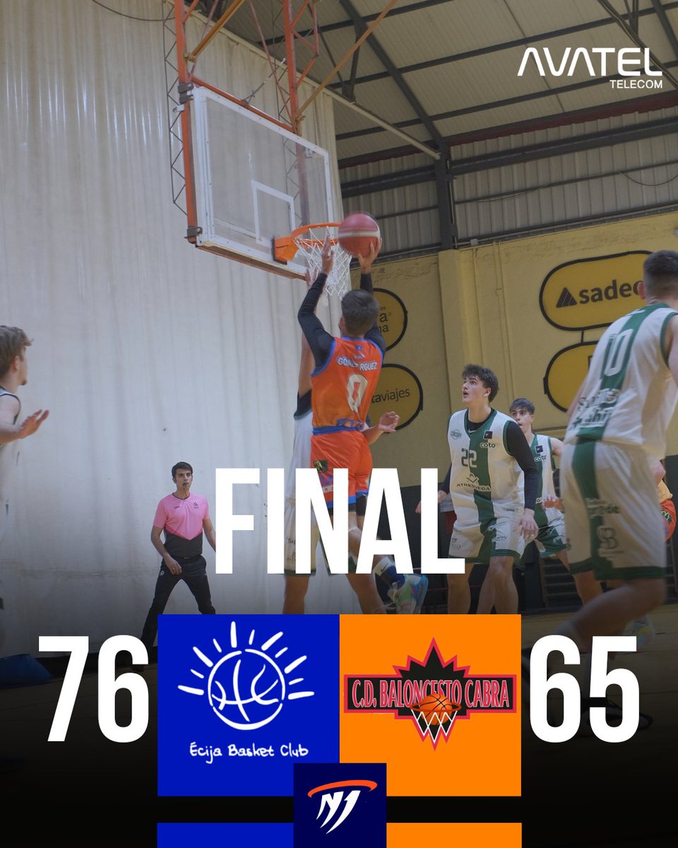EcijaBasketClub's tweet photo. Final del Partido.
¡Victoria!
#AvatelTelecomEcijaBasket #VamosEcija https://t.co/Ef7vRMPHPD