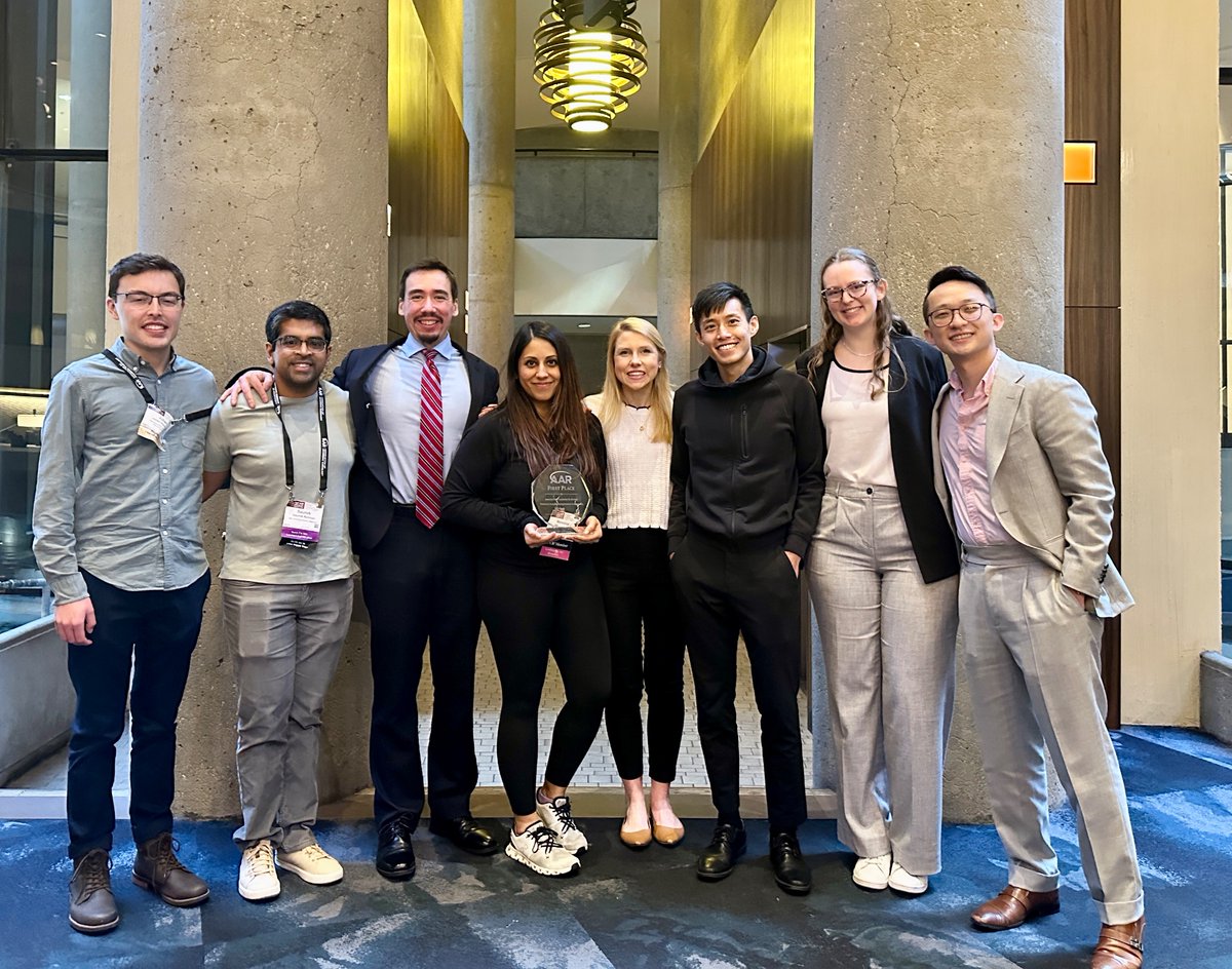 A wonderful week of fun and education for Yale Radiology at the 2025 AAR annual meeting in LA! 🌴 Highlight of the week was winning 1st place in the annual AAR Case Competition 🏆 🎉 Can’t wait to showcase challenging cases from Yale at the 2026 AAR meeting in Atlanta!