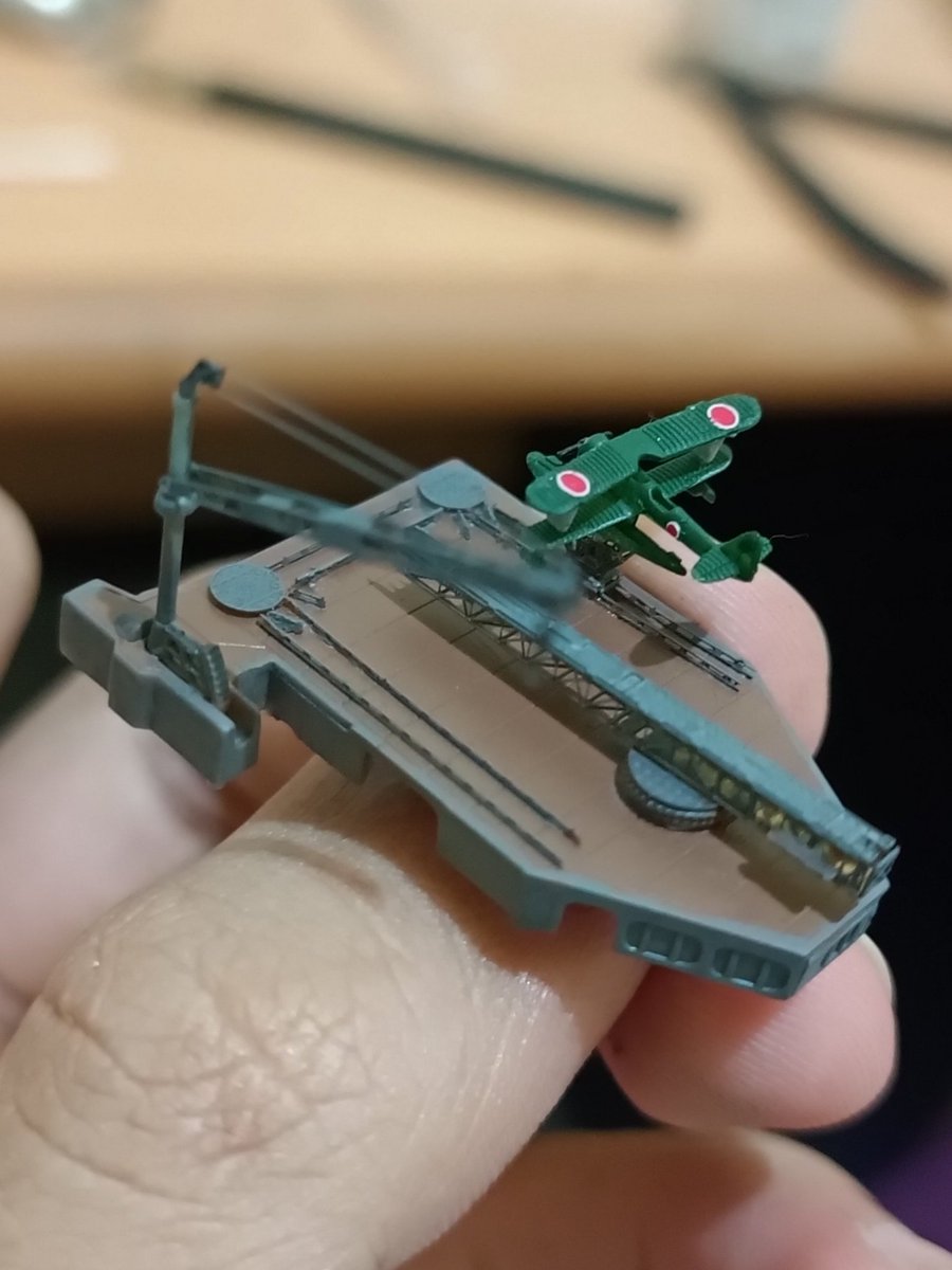 23Joey_PM's tweet photo. 1:700 scale catapult for IJN Hiei was a real challenge, but the details make it all worth it! 

#ScaleModel #Hiei #IJNHiei https://t.co/zQLwNve96o