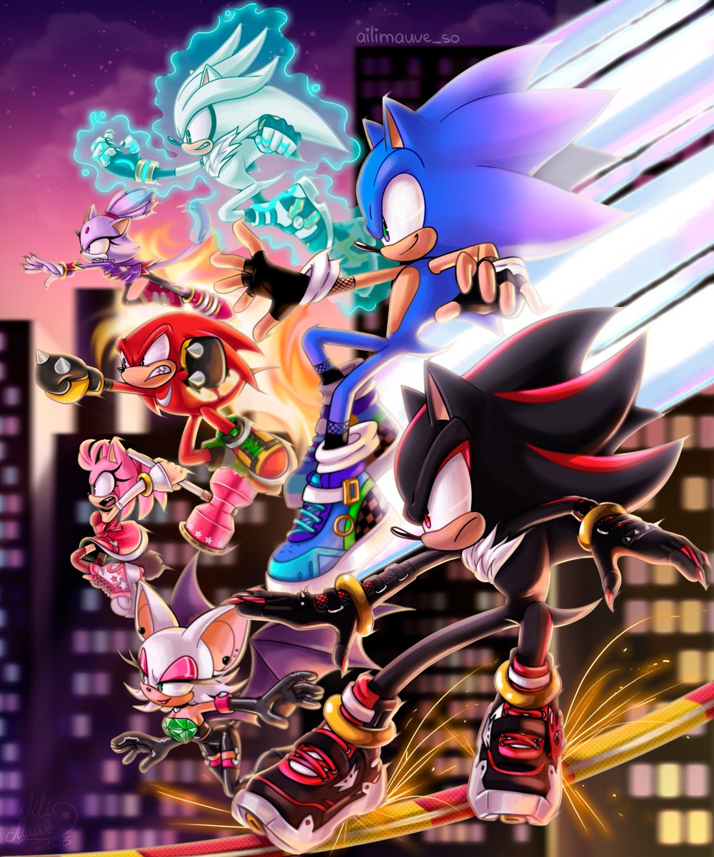 Hey guys.
It's been a while since I left sonic fandom. It was a tough year for me honestly. I needed some rest so i can return smday...today's the day i guess

this is my year(and a half)-old artwork for Shatterverse zine with my AU👀
thank u all for staying w/me🫶