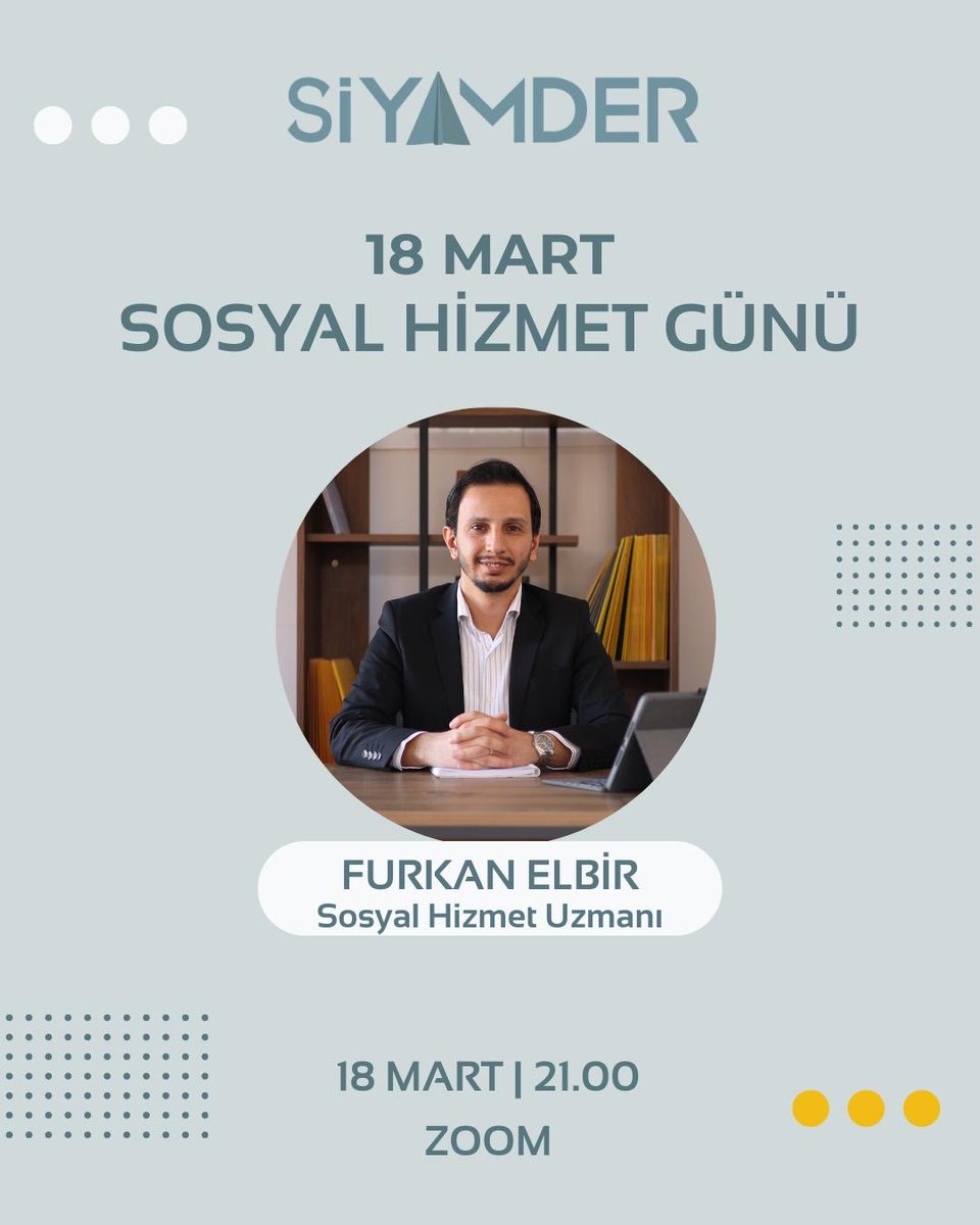 Dünya Sosyal Hizmet Günü İçin Buluşuyoruz!
Sosyal Hizmet Uzmanı Furkan ELBİR’in katılımıyla gerçekleştireceğimiz çevrimiçi etkinliğimize tüm gönüllülerimizi davet ediyoruz.
Birlikte sosyal hizmetin ve sivil toplumun gücünü ele alacağımız etkinliğimize gönüllülerimizi bekliyoruz!