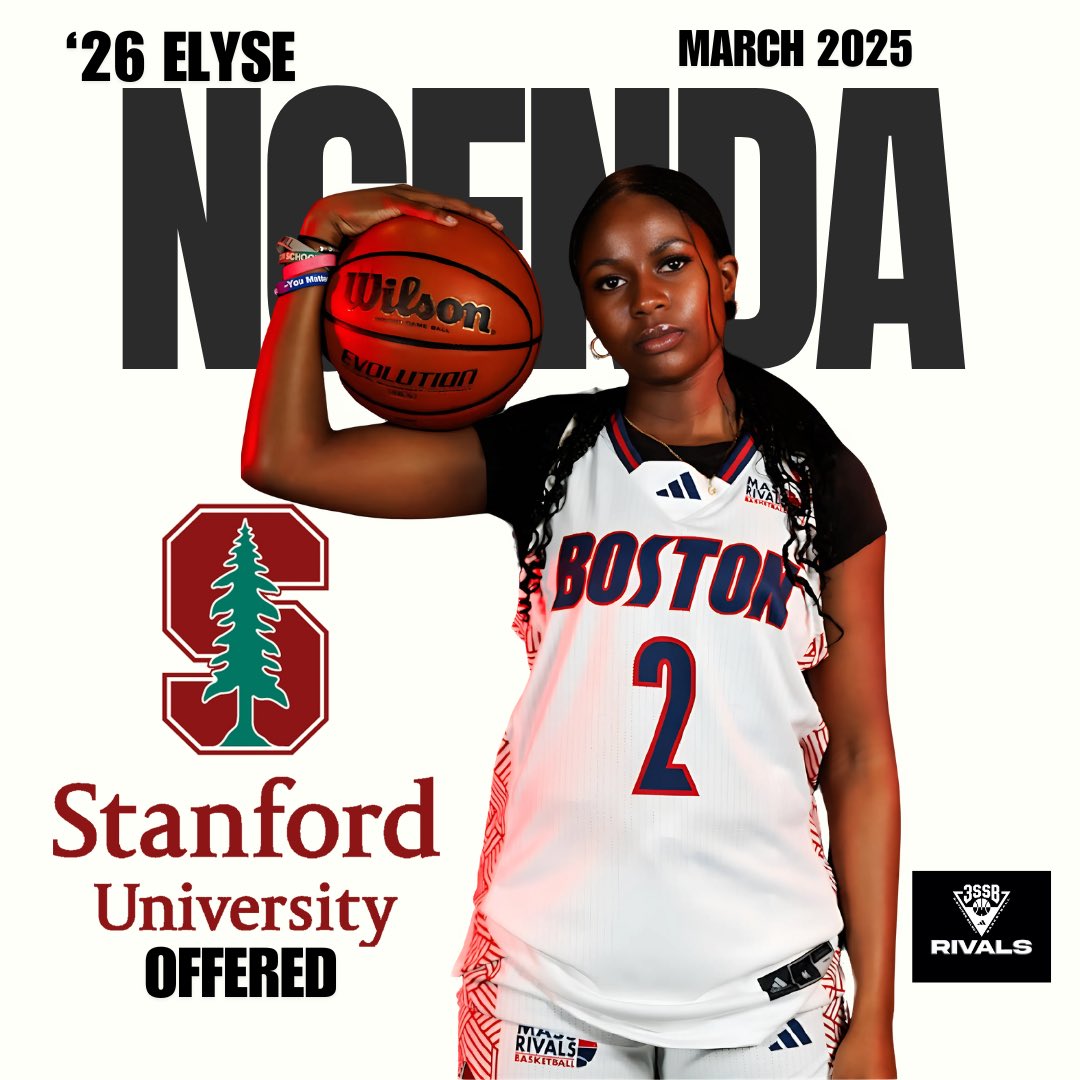 Lady Rivals (@ladyrivals) on Twitter photo Congrats ‘26 <a href="/ElyseNgenda/">elyse ngenda</a> on her recent offer fr Stanford
<a href="/NEPSGBCA/">NEPSGBCA</a> <a href="/IAMCoachU1/">Ushearnda Rae</a> <a href="/KPannell71/">“KP”</a> <a href="/NewHamptonWBB/">Women's Basketball | New Hampton School</a> <a href="/3SSBGCircuit/">3Stripes Select Basketball Girls Circuit</a> <a href="/ShaneLaflin/">Shane Laflin</a> <a href="/nehoopjournal/">New England Basketball Journal</a> <a href="/BashHoopsNE/">Bash Hudson</a> <a href="/BTNScouting/">BTN Scouting</a> <a href="/ChrisHansenPSB/">Chris Hansen</a> <a href="/ESPN_WomenHoop/">ESPN Women's Hoops</a> <a href="/StanfordWBB/">Stanford WBB 🌲🏀</a> <a href="/nhsportspage/">NH Sports Page.com</a> <a href="/accordin2benson/">Tenishia Benson</a> <a href="/JrAllStarBB/">Jr. All-Star Girls Basketball</a>
We Are/// Congrats ‘26 <a href="/ElyseNgenda/">elyse ngenda</a> on her recent offer fr Stanford
<a href="/NEPSGBCA/">NEPSGBCA</a> <a href="/IAMCoachU1/">Ushearnda Rae</a> <a href="/KPannell71/">“KP”</a> <a href="/NewHamptonWBB/">Women's Basketball | New Hampton School</a> <a href="/3SSBGCircuit/">3Stripes Select Basketball Girls Circuit</a> <a href="/ShaneLaflin/">Shane Laflin</a> <a href="/nehoopjournal/">New England Basketball Journal</a> <a href="/BashHoopsNE/">Bash Hudson</a> <a href="/BTNScouting/">BTN Scouting</a> <a href="/ChrisHansenPSB/">Chris Hansen</a> <a href="/ESPN_WomenHoop/">ESPN Women's Hoops</a> <a href="/StanfordWBB/">Stanford WBB 🌲🏀</a> <a href="/nhsportspage/">NH Sports Page.com</a> <a href="/accordin2benson/">Tenishia Benson</a> <a href="/JrAllStarBB/">Jr. All-Star Girls Basketball</a>
We Are///