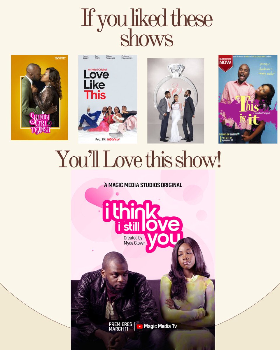 magicmediafilms's tweet image. If you loved these shows, get ready for your next obsession! ❤️🔥

youtu.be/shzW6d3powQ?si…

#Itislyseries #itisly #sgit #lovelikethis