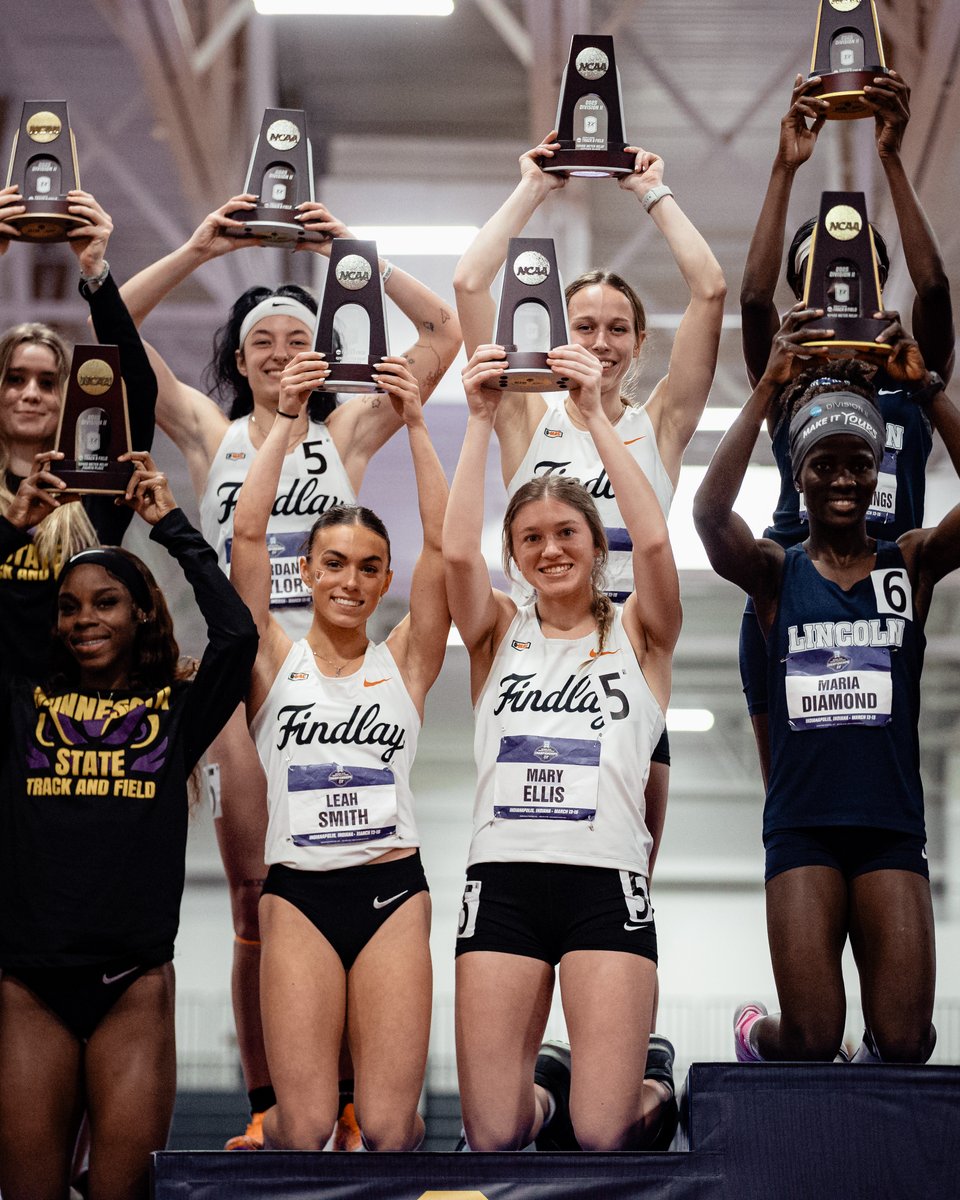 A heart-stopping finish to the women's 4x400m relay capped off the 2025 DII National Championship.

#GoOilers | #BeGreat 

🔗: findlayoilers.com/news/2025/3/15…