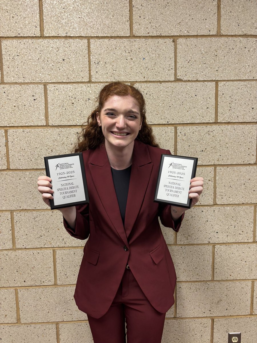 TownsendPHS's tweet photo. Avery Swanson is your district champion in Original Oratory and Humorous Interpretation. She will be competing in Humorous Interpretation at the National Tournament this summer with her piece “Removing the Hat” by Luke Morgan! https://t.co/QPbH2DcX6f