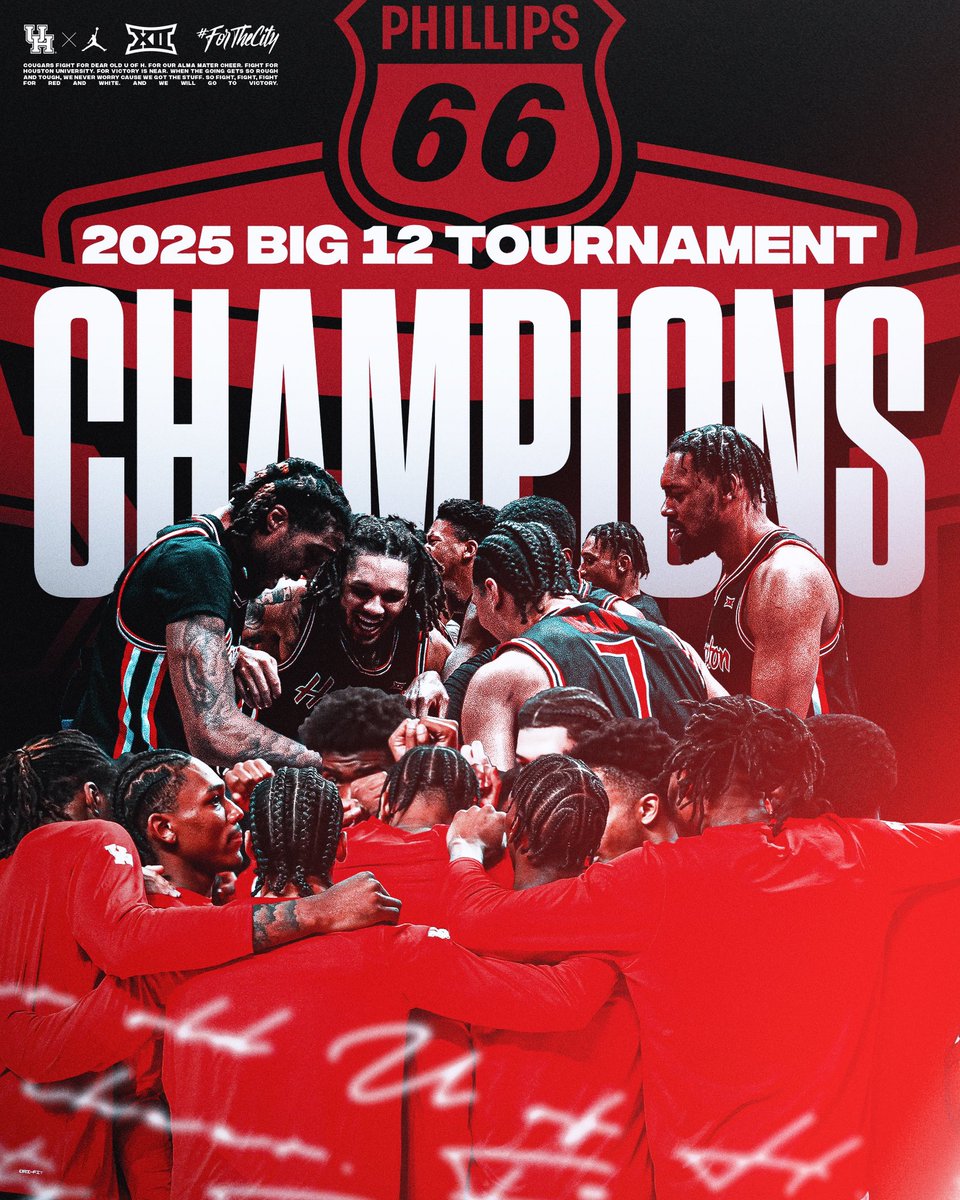 𝟐𝟎𝟐𝟓 𝐁𝐈𝐆 𝟏𝟐 𝐂𝐇𝐀𝐌𝐏𝐈𝐎𝐍𝐒 𝐗𝟐

#ForTheCity x #GoCoogs