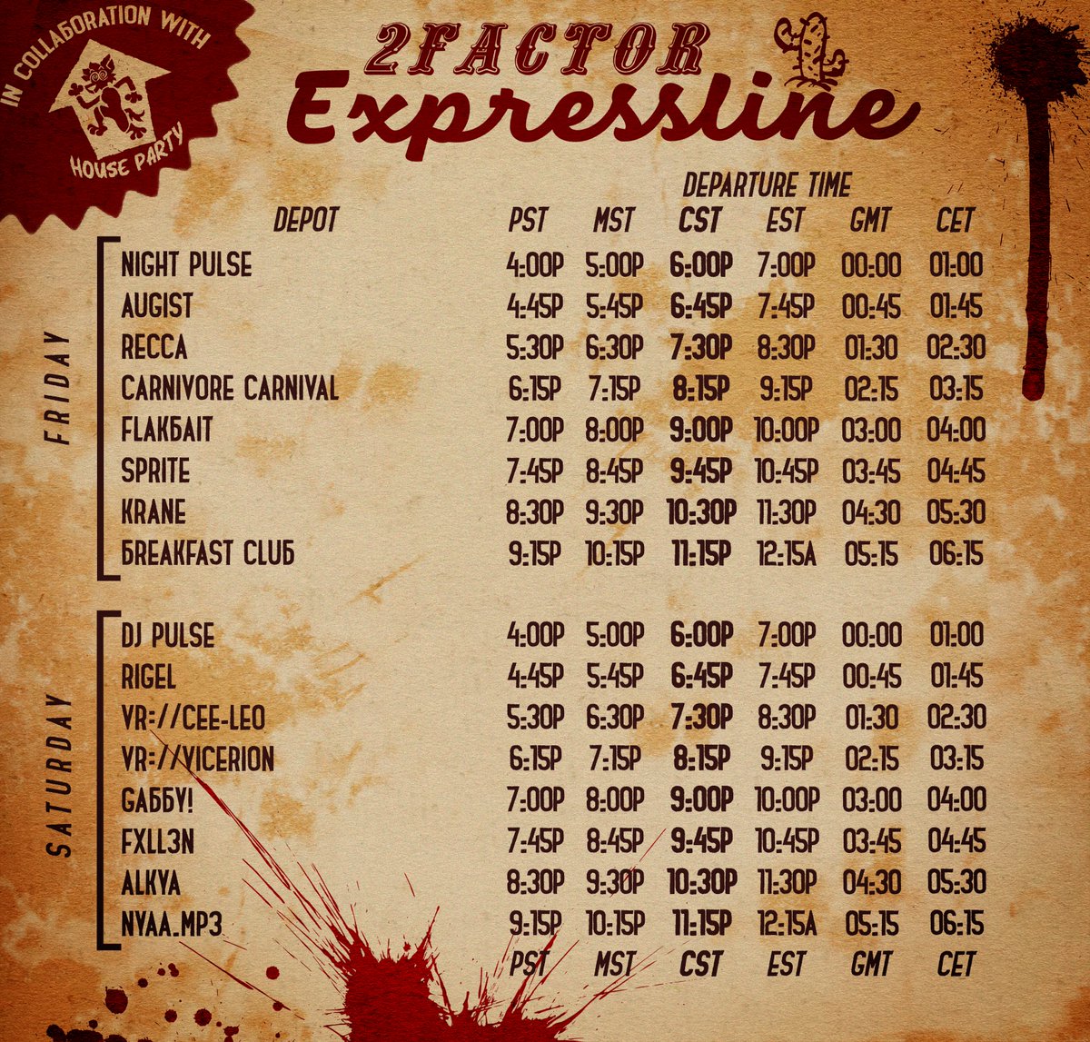 TFF 2025 

HOUSE PARTY X 2FACTOR IS HERE. 

ARE YOU READY?

#furryfiesta