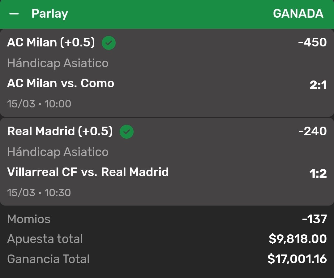 ChapitoApuestas's tweet photo. SE PRENDIÓ EL CERRO 🔥🔥🔥🔥 !!!

Seguimos avanzando en mi MEGA RETO EXPRESS $5,000 A $100,000 Caraaaajooo !!!

Paso 1 ✅️
Paso 2 ✅️ 
Paso 3 ✅️

Iniciamos con $5,000 y ya tenemos $35,000 pesitos.

Para muchos este Reto ya estaría más que Ganado, pero ya saben que mis Retos son los más Grandes 👊 !!

Bien hecho mis Chingones, a Seguirle dando 🫶 !!