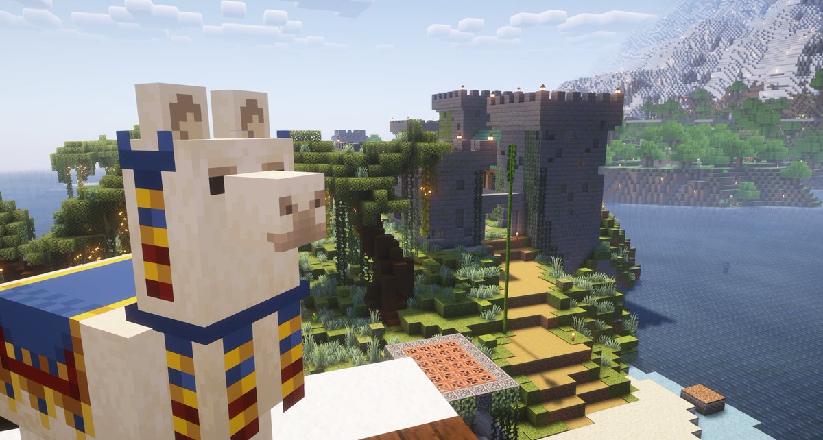 What an odd place for a llama to spawn ..