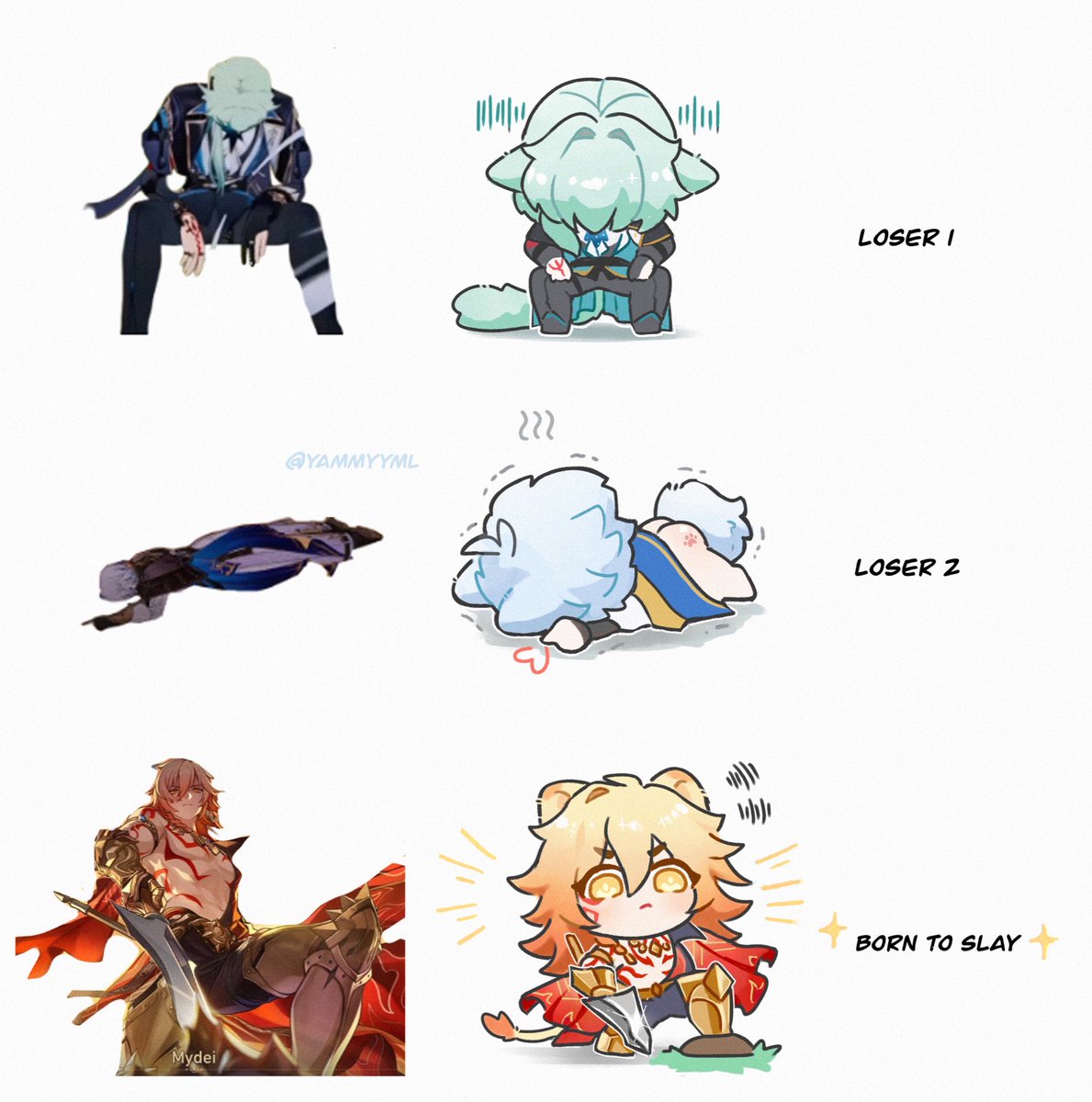 yammyyml's tweet image. Some are born to slay ✨
#anaxa #phainon #mydei