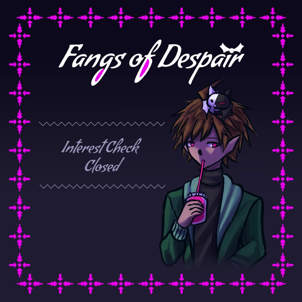 🦇🌙 Interest Check is now closed!!

🦇🌙Thank you to everyone who submitted a response! A summary of the results will follow soon!

#danganronpa #zine #makotonaegi
