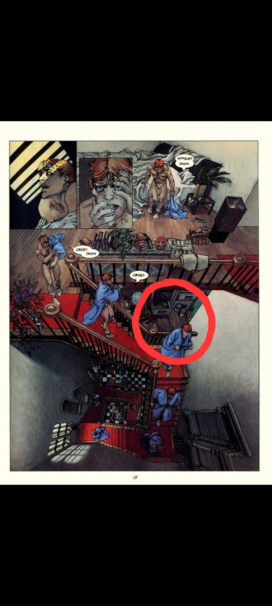 marter_art's tweet photo. @lavidaenvinetas @FrankMillerInk So is he suppose to jump over the banister to get to this room? https://t.co/Qbs2IaN53n