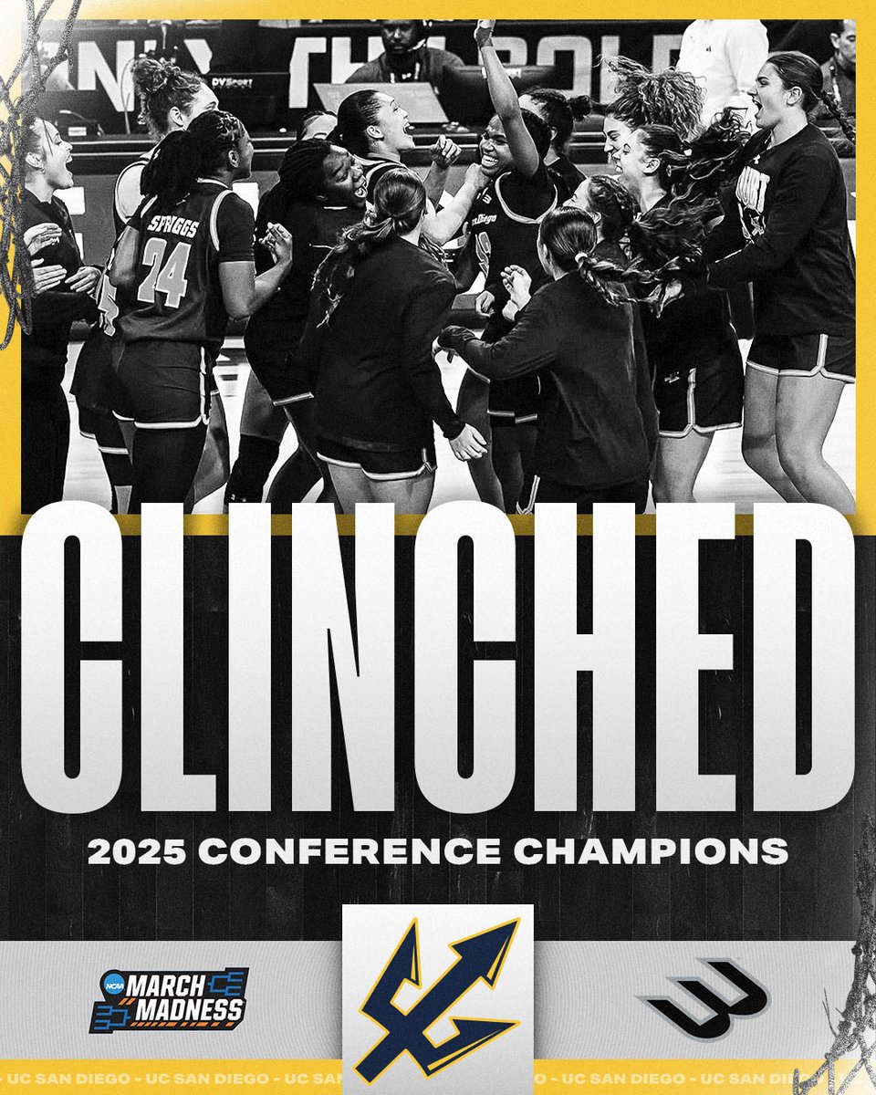 NCAA March Madness (@marchmadnesswbb) on Twitter photo TAKING CARE OF BUSINESS โ
UC San Diego won their first Big West Tournament Championship in program history!
#NCAAWBB x <a href="/UCSDwbb/">UC San Diego WBB</a> x <a href="/BigWestSports/">The Big West</a> TAKING CARE OF BUSINESS โ
UC San Diego won their first Big West Tournament Championship in program history!
#NCAAWBB x <a href="/UCSDwbb/">UC San Diego WBB</a> x <a href="/BigWestSports/">The Big West</a>