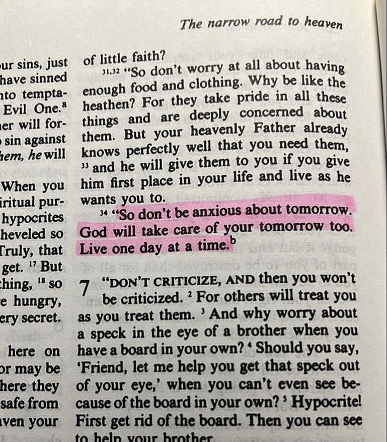 Matthew 6:34