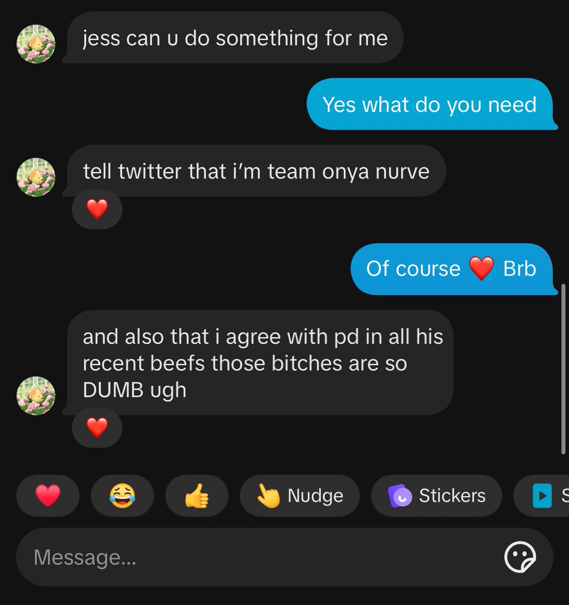 adore4elano's tweet image. Bradley (.@mushqoom) has a message #TeamOnyaNurve #TeamPd