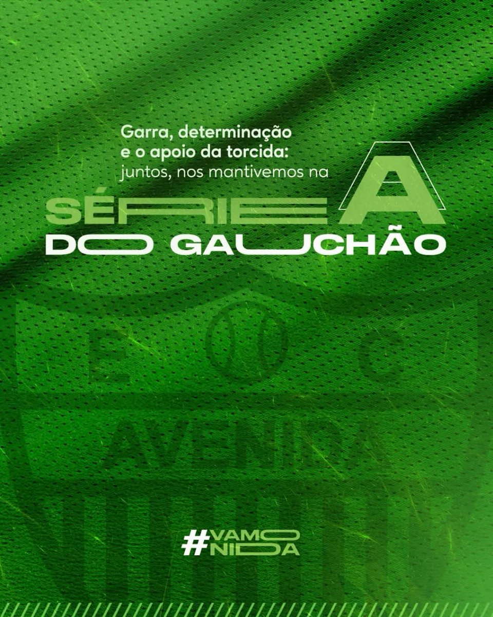 ESPORTE CLUBE AVENIDA, ELITE DO FUTEBOL GAÚCHO! 🇳🇬💚