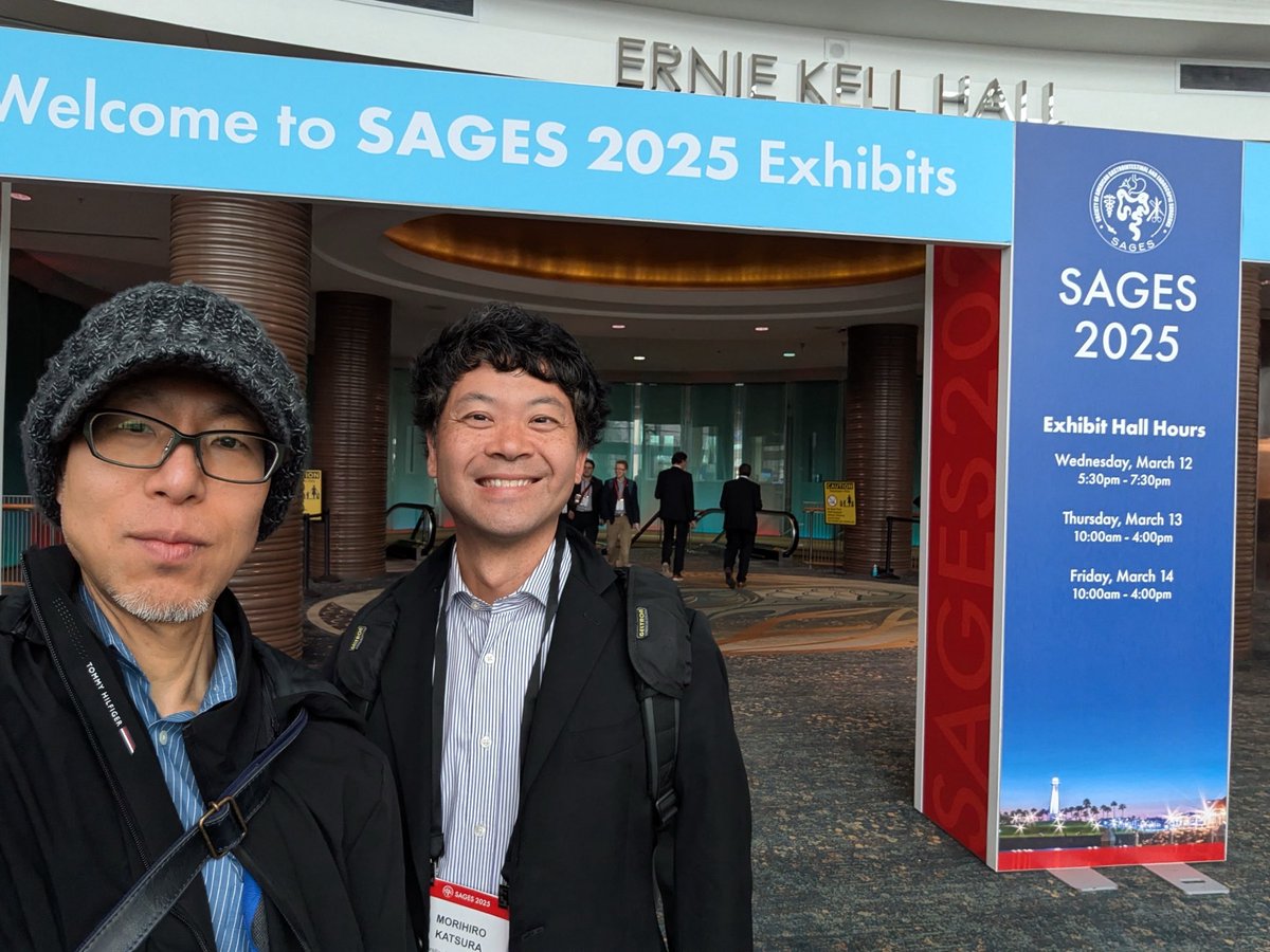 hiro_m_bj8's tweet photo. はじめてSAGESへ参加。なんだかAIの話が多かったような。AI navigated surgeryの時代に向かっているのか？Matcha Teaでの"おもてなし"やSAGES/JSES sessionがあったり、日本から尊敬する先輩が来てくれたり、どこか懐かしさも感じとれたshort tripになりました。 https://t.co/hFo1sbaiXE