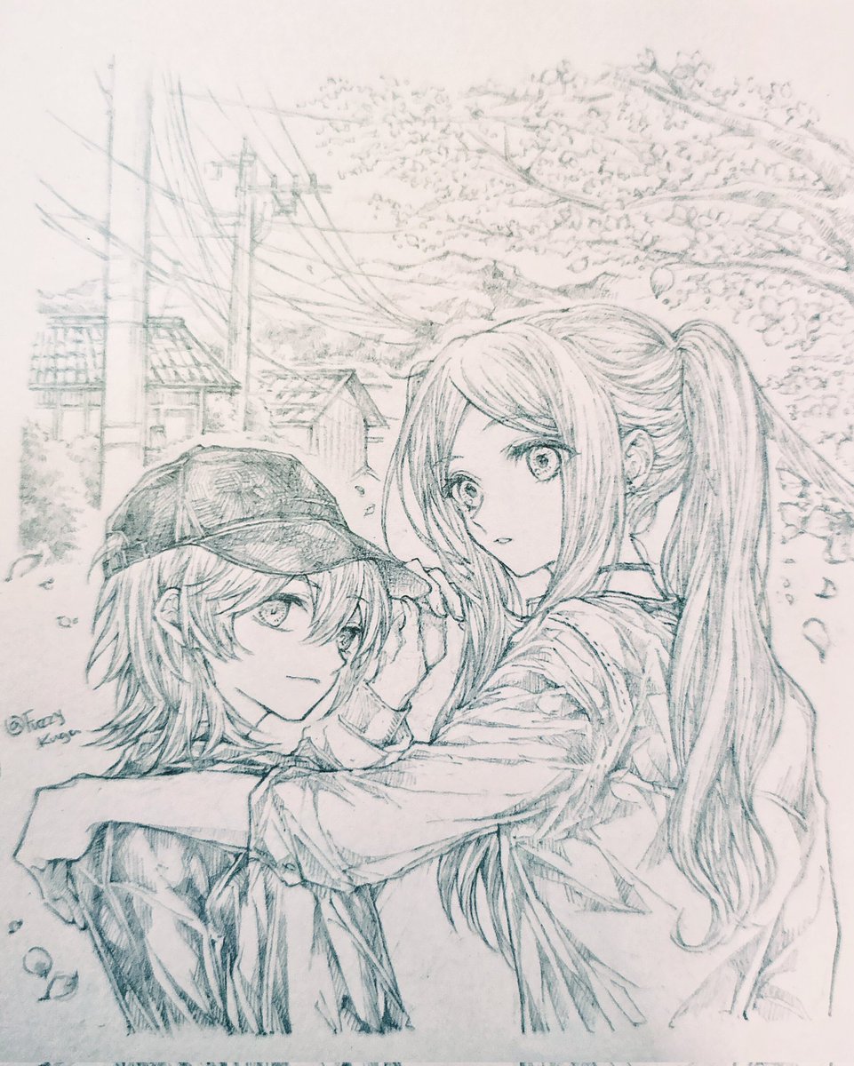 FuzzyKuga's tweet photo. #ワールドトリガー 
#空閑遊真 #小南桐繪
假想...
🤳📸✨從後方拍他們
（意外發現...🐔❔❕ https://t.co/O3xSnM4lML