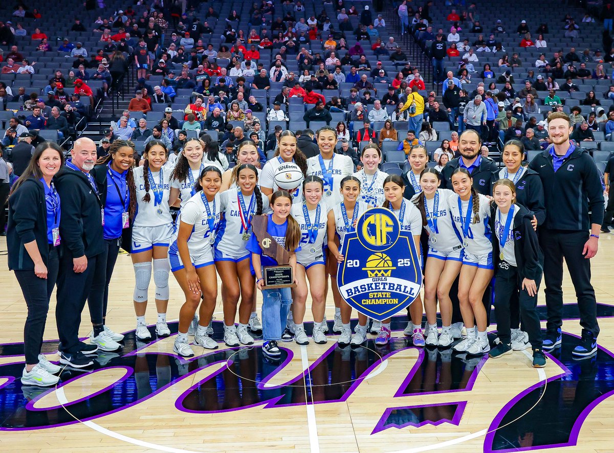 Congrats <a href="/BbCaruthers/">CaruthersGirlsBB</a> on winning <a href="/CIFState/">CIF State</a> Division 2 🏆 <a href="/Golden1Center/">Golden 1 Center</a>! <a href="/caruthers_ATH/">Caruthers HS Athletics</a> 📸: <a href="/RalphThompson1/">Ralph Thompson</a> for <a href="/SBLiveCA/">California High School On SI</a> si.com/high-school/ca…