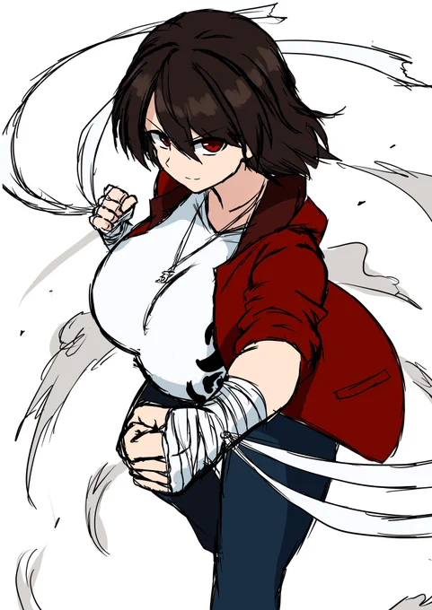 #とりあえずなんか構えたポーズ見せて普段春画ばっかりでロクなモンがないねぇ… 