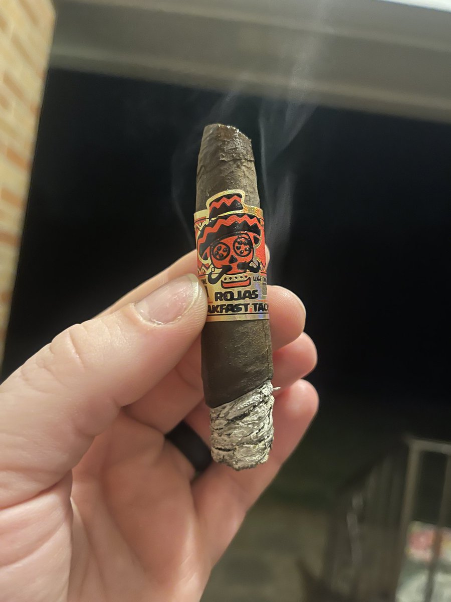What an absolute treat! Getting one in before this storm rolls in #nowsmoking #cigars