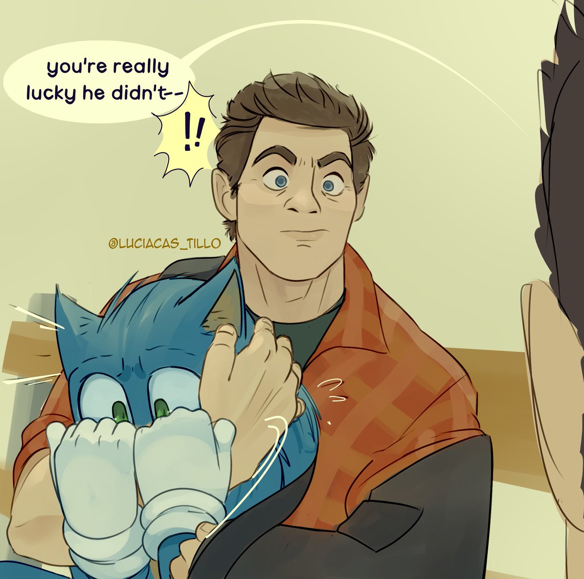 LuciaCas_tillo's tweet image. C'mon, Wade. Not enough that Tom have to answer you with the lil bean there, you also have to point THAT out?! #SonicMovie3 #SonicTheHedgehog
"Wow. Eso es duro, amigo. Digo, se lo fuerte que golpea Knux; Y si me dices que este tipo era más fuerte tuviste suerte de que no te--"