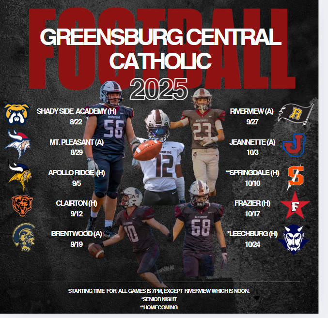 160 days till the season opener kickoff! 

#gcchsswordsup #WPIAL #Fridaynightlights