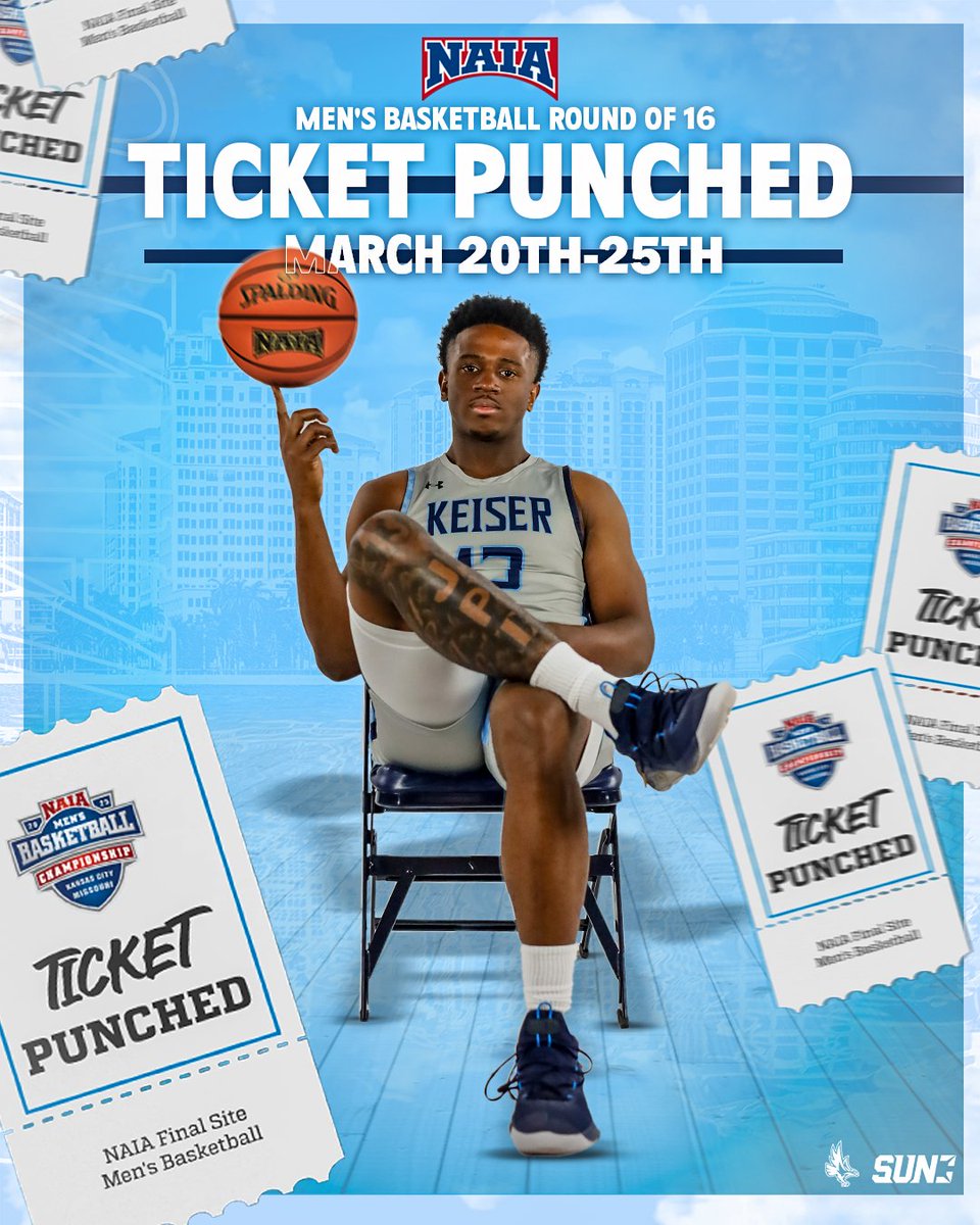 𝗞𝗮𝗻𝘀𝗮𝘀 𝗖𝗶𝘁𝘆 𝗛𝗲𝗿𝗲 𝗪𝗲 𝗖𝗼𝗺𝗲!

With the win tonight, Keiser punches their ticket to Kansas City, Missouri for the NAIA National Championship Round of 16 at the Minicipal Auditorium!

#DefendtheBeach #TRiBE