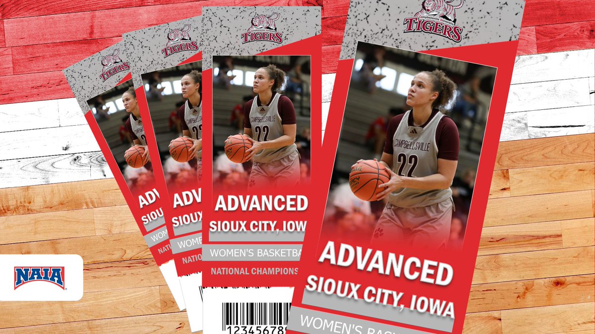 NAIA (@naia) on Twitter photo W🏀
<a href="/CvilleTigers/">Campbellsville Tigers</a> are moving on!
#collegebasketball #NAIAWBB #BattleForTheRedBanner W🏀
<a href="/CvilleTigers/">Campbellsville Tigers</a> are moving on!
#collegebasketball #NAIAWBB #BattleForTheRedBanner