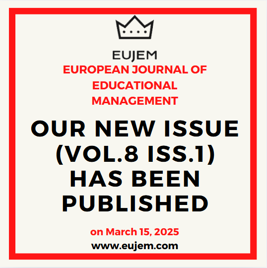 Eujem_'s tweet photo. We are pleased to announce that our latest issue   (Vol.8 Iss.1) has been released
See https://t.co/L0l4rjhrxj
#journal #eric #erihplus #educationalscience #educationalmanagement #article #educationalresearch #peerreviewed #submission #phd #academic #academicresearch #manuscript https://t.co/tyUFB0vjLj