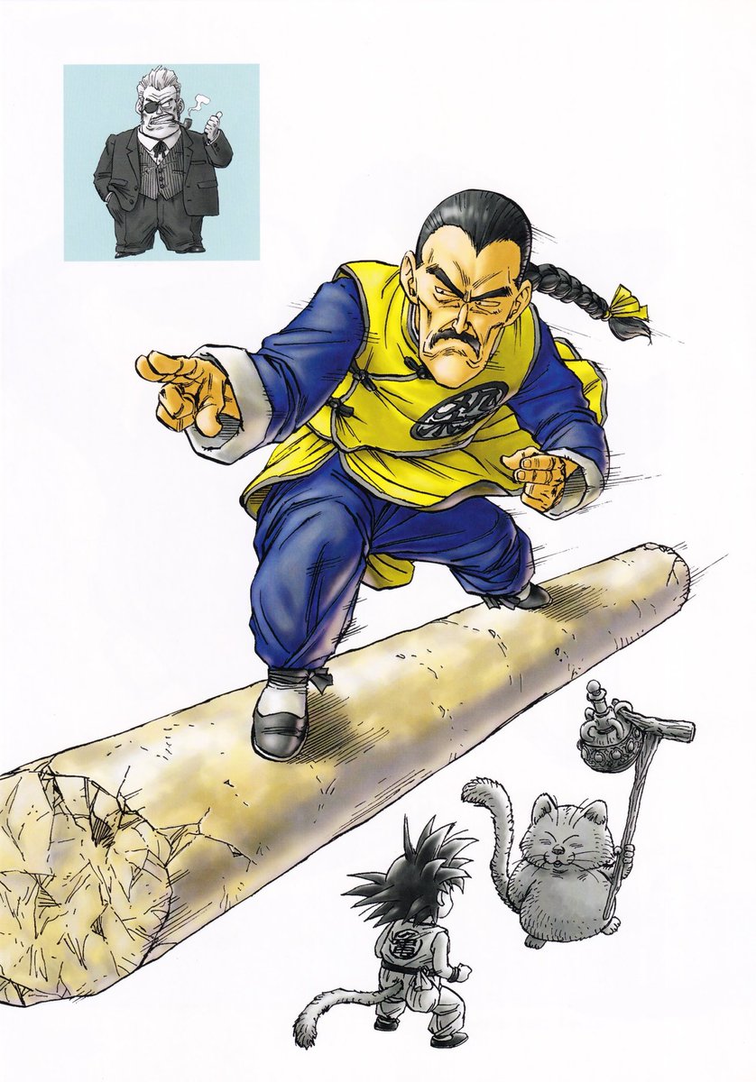 kutadbz's tweet photo. Illustrations de Toriyama pour le tome 6 de l’édition Kanzenban de Dragon Ball (2003). https://t.co/643YIIzTEx