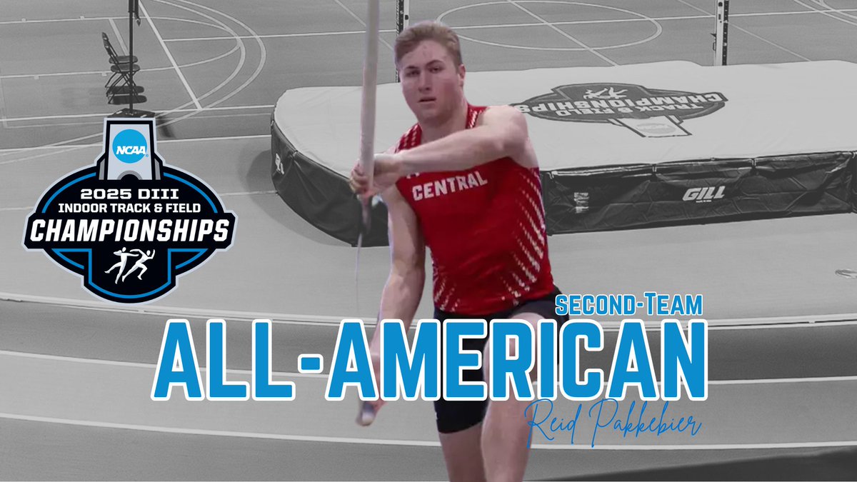 M🏃: Second-Team All-American Honors

Reid Pakkebier, <a href="/CentralDutch/">Central Dutch</a> 

13th in the heptathlon with 4,806 points

#rollriversTF
