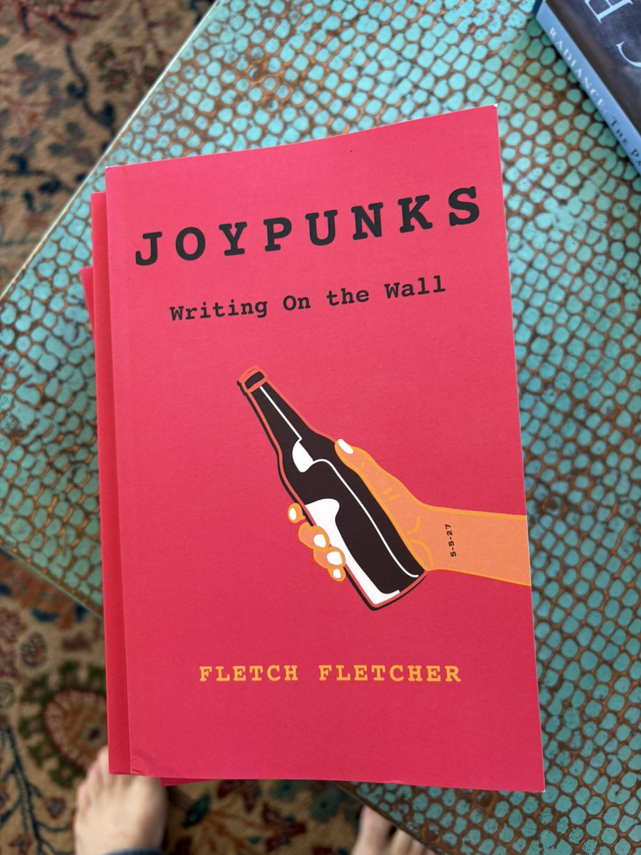 aJackFletcher's tweet photo. Just got the first copies of my debut novel JOYPUNKS! It’ll hit online retailers everywhere on April 19th! https://t.co/DI5EiE6BxC