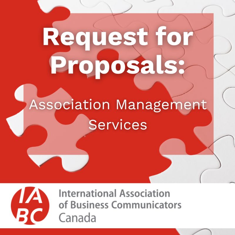 🚀 Exciting Opportunity! 🚀

IABC Canada East &amp; West seek association management firms to boost member value!

📅 EOI Deadline: March 24, 2025 | Proposal Deadline: March 31, 2025
🔗 Details: lnkd.in/ggHvkG2T
Submit at: cwr-chair@iabc.com

#IABC #NonProfit #Canada