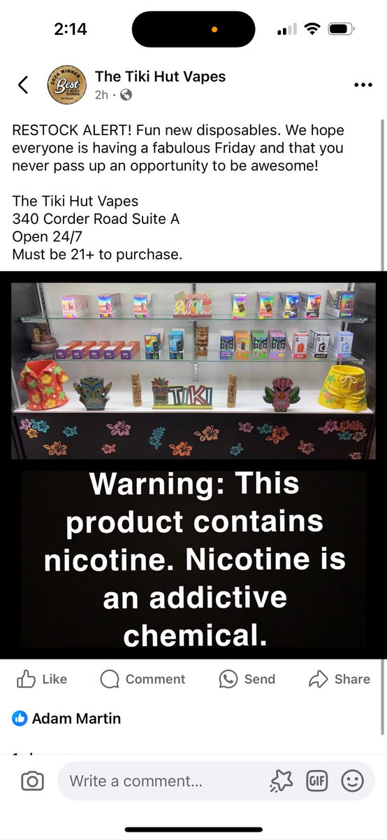 #tikilife #middlegeorgia #warnerrobins  #Georgia #tikihutvapes #quitsmoking #cloudchaser #vapeon #ejuice #vapenation #vapecommunity #vapedaily #vapingislife #vapeshop #vapelife #vapenation #vapefam #vaping #vapers #vapedaily #vapestore #vapor #vapestagram #vapelove #eliquid