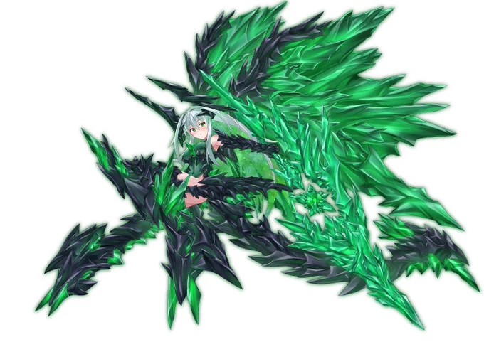 ここしばらくで描いたうちの子ちゃんが強そうすぎる 超最強クリスタルドラゴン娘