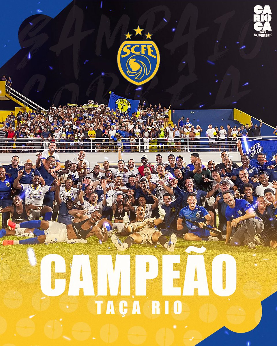 Cariocao's tweet photo. O SAMPAIO CORRÊA É CAMPEÃO DA TAÇA RIO 2025! HISTÓRICO! 🏆💙💛

#CariocaSuperbet25 https://t.co/HVCS0NRAtg