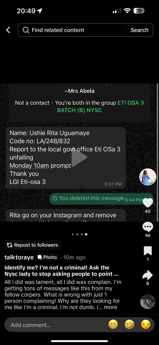 Tinubu is a terrible president 

The current government is terrible 

Let everyone of us tweet this, make a video saying this as well. 

Let this oppression stop.

#TinubuIsATerriblePresident

Ask the LGI to stop threatening that nysc girl