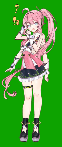 これ、手袋?を毎回描かずに適当に拡大縮小ではっつけてるので本当に駄目なんですよね。これ直さない限り配布できないみたいなやつです。 