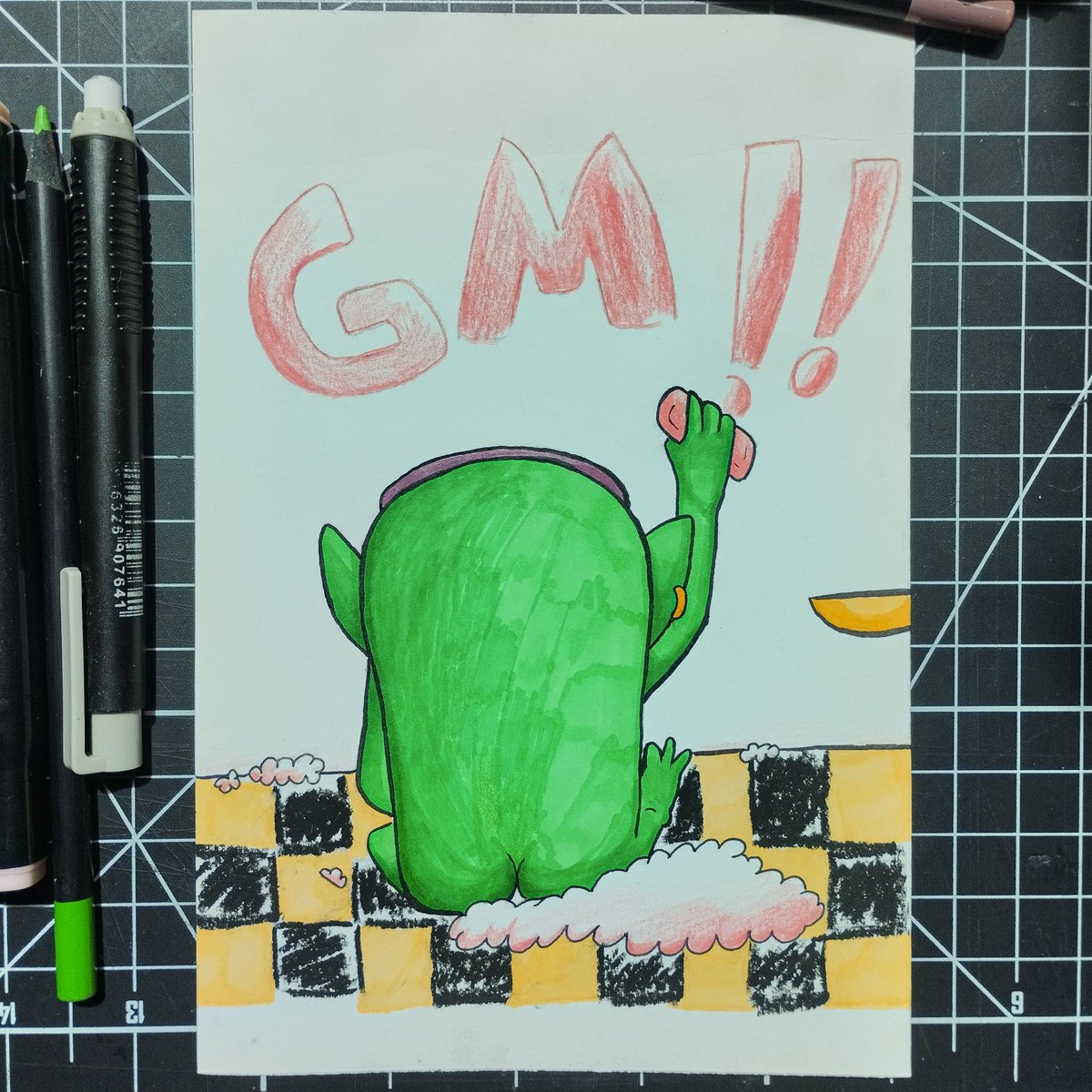 biaatir's tweet image. Hi guys! I’m a handmade & digital illustrator turning ideas into lively expressive lines and a splash of color!
I create for children’s books, advertising, fun and silly projects 😛
In Web2 & Web3 working with NFTs, PFPs and memecoins ッ
📸 Instagram: instagram.com/biaatir/