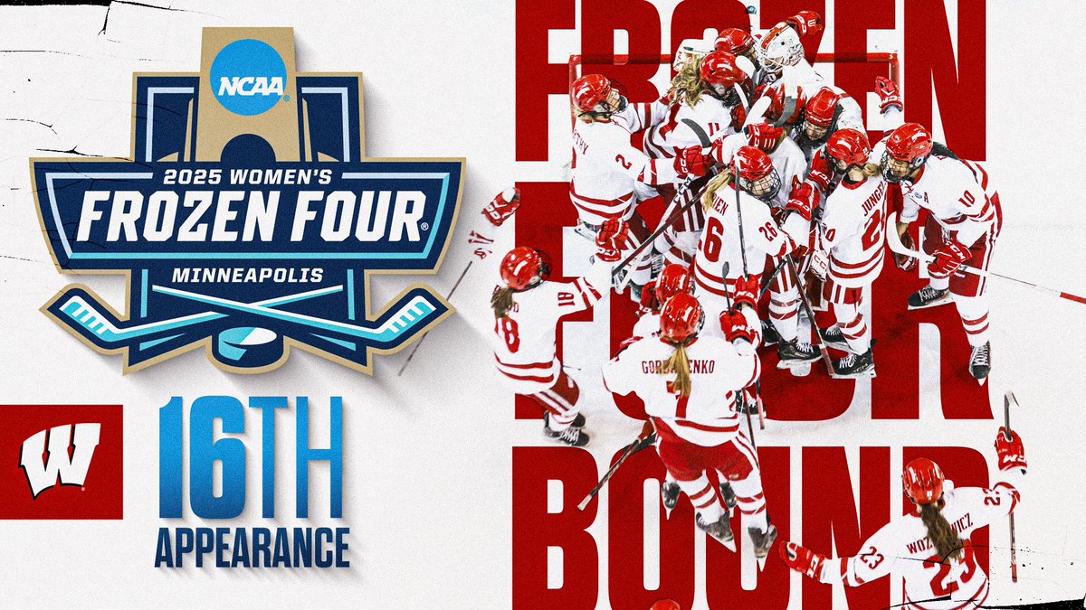 MOVING ON!

The #Badgers are headed to Minneapolis for their 16th Frozen Four appearance!