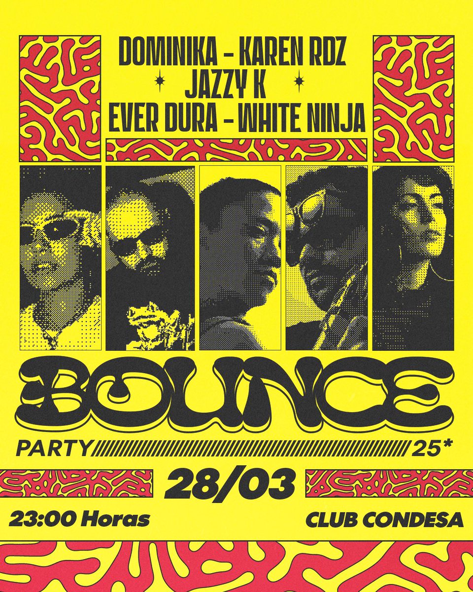 Vuelve BOUNCE party 🪩 

28/03
23H 
Club Condesa

🎟️ Entradas solo en puerta

RT para quien quiera escuchar nueva música en una linda fiestita 💫