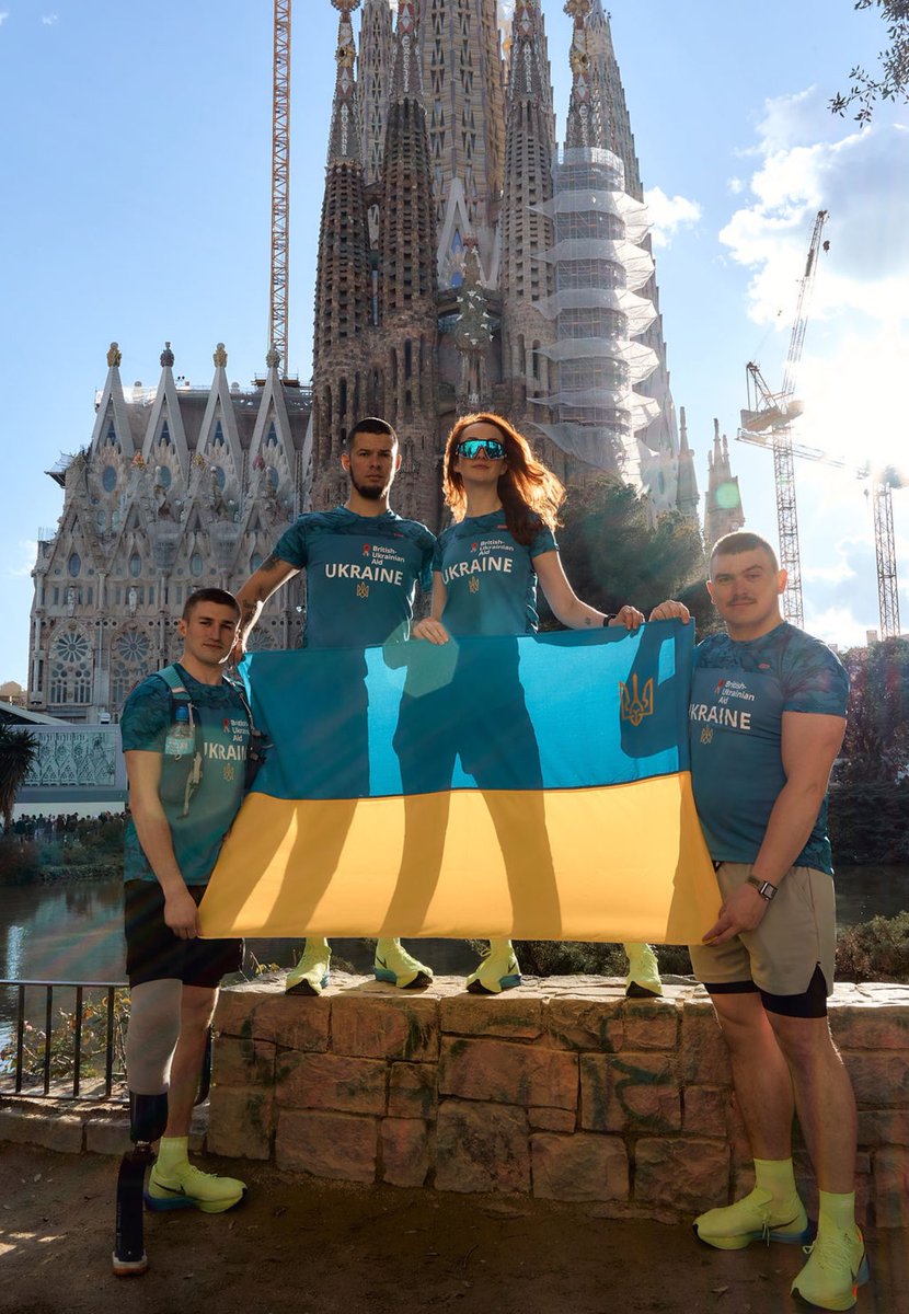 British-Ukrainian Aid (@britukraid) on Twitter photo Team <a href="/BritUkrAid/">British-Ukrainian Aid</a> is proudly getting ready to represent 🇺🇦 tomorrow at the Barcelona Marathon!
They are raising funds to support wounded and injured defenders.
Let’s help them get as close as possible to their goal!
Donation link: justgiving.com/page/british-u… Team <a href="/BritUkrAid/">British-Ukrainian Aid</a> is proudly getting ready to represent 🇺🇦 tomorrow at the Barcelona Marathon!
They are raising funds to support wounded and injured defenders.
Let’s help them get as close as possible to their goal!
Donation link: justgiving.com/page/british-u…